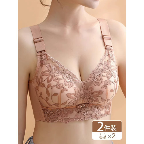 內衣女無鋼圈小胸聚攏收副乳防下垂2025年新款爆款平胸專用文胸罩