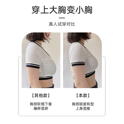 大胸顯小胸內衣女夏天薄款防下垂胸罩夏季聚攏收副乳無鋼圈文胸