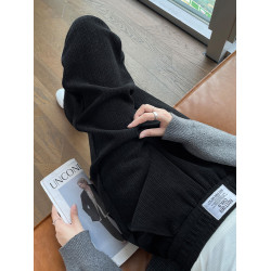 雪尼爾濶腿褲女春秋冬2026新款爆款加絨休閒窄版燈芯絨直筒女褲夏