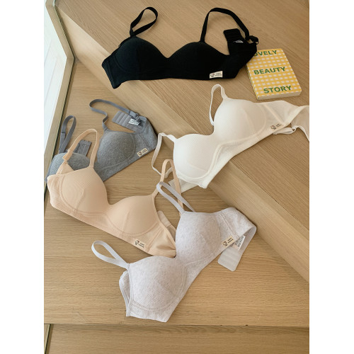 馨幫幫Bra 軟支撐螺紋透氣內衣女薄款小胸聚攏防下垂舒適美背文胸