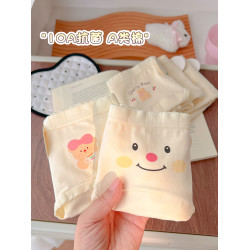 熊熊果籃~內褲女生純棉襠抗菌加長襠部a類嬰兒棉可愛卡通甜美新款