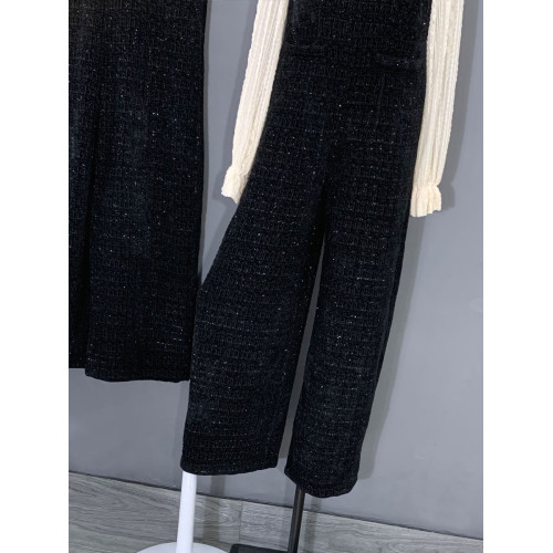 2024春秋新款連體褲黑色小香風百搭背帶褲復古濶腿拖地褲子 2024春秋新款連體褲黑色小香風百搭背帶褲復古濶腿拖地褲子