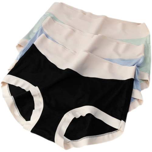 莫代爾內褲女純棉抗菌無痕中腰夏季薄款少女舒適柔軟透氣三角短褲