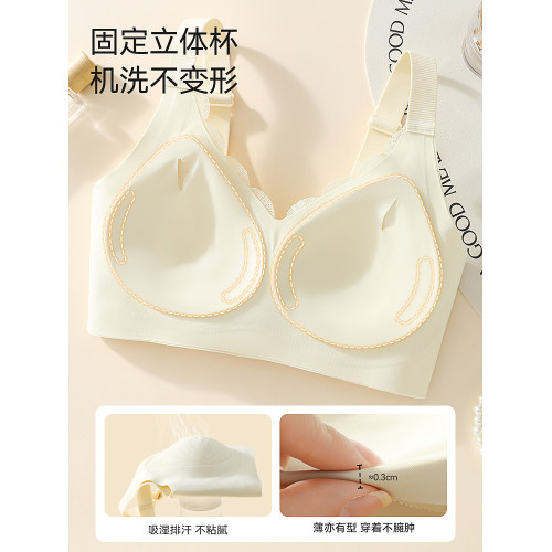 大碼內衣女士胸大顯小無痕收副乳聚攏防下垂胖mm無鋼圈美背文胸罩 大碼內衣女士胸大顯小無痕收副乳聚攏防下垂胖mm無鋼圈美背文胸罩