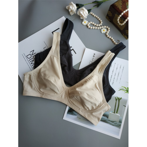 出口日本無鋼圈無束縛睡眠文胸兩排釦舒適原單薄杯薄款