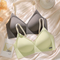 無痕乳膠內衣女小胸聚攏防下垂收副乳文胸固定杯無鋼圈軟支撐胸罩