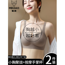 內衣女小胸聚攏收副乳防下垂顯大2026新款固定杯無鋼圈無痕文胸罩