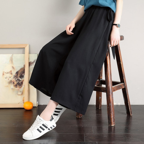 2022春秋大碼女裝胖mm2-300斤寬鬆百搭直筒褲九分濶腿褲休閒褲夏