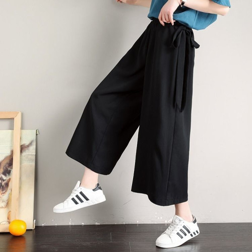2022春秋大碼女裝胖mm2-300斤寬鬆百搭直筒褲九分濶腿褲休閒褲夏