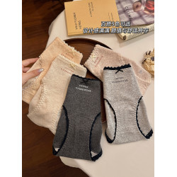 內褲女生純棉全棉2025新款女士三角褲7a級抗菌檔親膚透氣蕾絲底褲