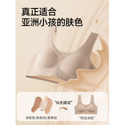 貓人少女文胸內衣女學生初中生發育期高中生青春期運動防震背心式