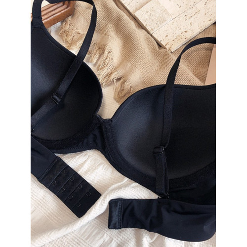 大胸顯小有鋼圈文胸罩舒適光面超薄款大碼無痕內衣女收副乳調整型