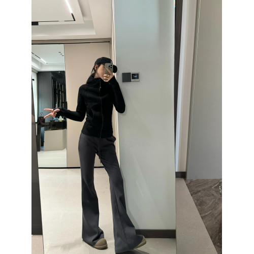 175高個子加長美式加絨微喇休閒褲180超長復古顯瘦lulu同款拖地褲