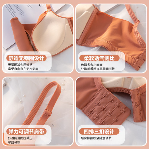 無痕夏季防走光抹胸式內衣女無鋼圈小胸聚攏薄款白色裹胸式文胸罩