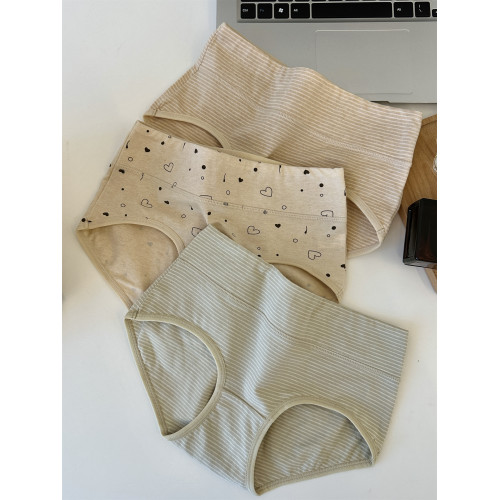 無染彩棉新疆棉全棉抗菌三角褲女士10A類嬰兒抗菌中腰純棉內褲女