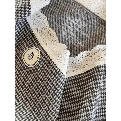 2025新款純棉女士純棉三角褲中腰長襠7A抑菌蕾絲內褲磨毛包臀透氣