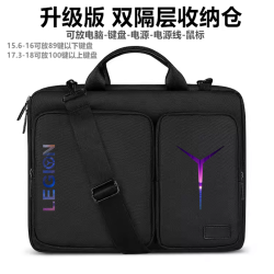 2024聯想拯救者Y7000p電腦包16英寸Y9000p筆電手提單肩包15.6寸斜背後後背包r9000x/r7000遊戯本袋可放機械鍵盤