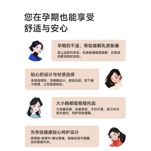 孕期孕婦懷孕期專用內衣女士小胸聚攏不勒胃防下垂收副乳睡覺可穿