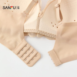 【透氣洞洞杯】三福內衣女士薄杯無鋼圈聚攏文胸蕾絲性感法式胸罩