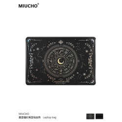 MIUCHO 宇宙星盤電腦殼適用Neo蘋果26款M5鐳射air13黑透macbook14亮面pro原創設計防摔pro16寸防磕碰保護硬殼