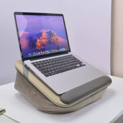 筆記型電腦支架底座折曡可升降桌面可調節增高架懶人床上膝上桌