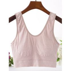 女士內衣防走光胸罩夏200斤胖媽媽超彈背心式中老年無鋼圈文胸