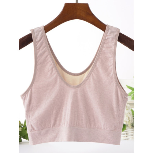 女士內衣防走光胸罩夏200斤胖媽媽超彈背心式中老年無鋼圈文胸