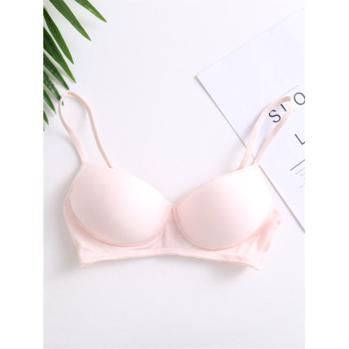 少女無鋼圈薄款100%桑蠶絲真絲運動胸罩內衣舒適透氣文胸無痕睡眠