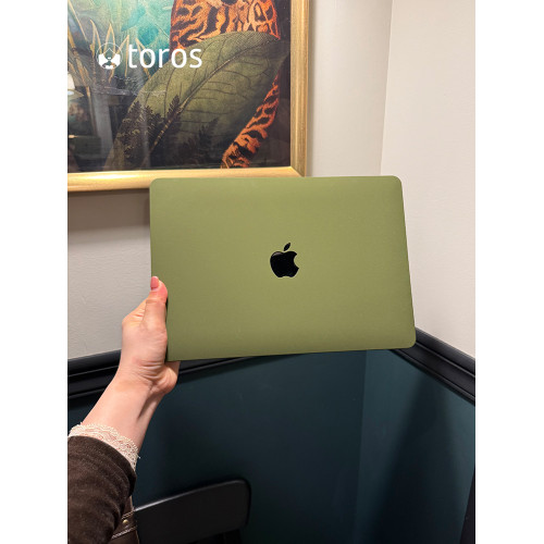 2025款M4橄欖綠適用蘋果筆電macbookpro保護殼14寸磨砂2025款macbookair保護套13電腦殼15外殼16超薄皮質12