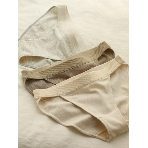 極簡舒適自然胸型無鋼圈內衣女小胸透氣百搭螺紋棉貼身女士胸罩