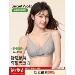 【粉絲福利69折】內衣女小胸聚攏運動風收副乳防下垂舒適無痕文胸