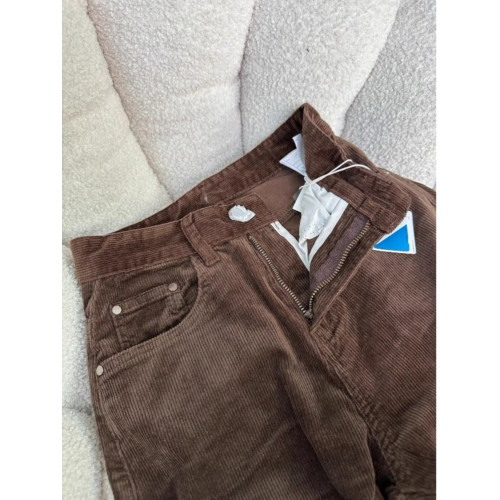 175高個子加長咖色燈芯絨濶腿褲女秋冬爆款美拉德顯瘦直筒休閒褲