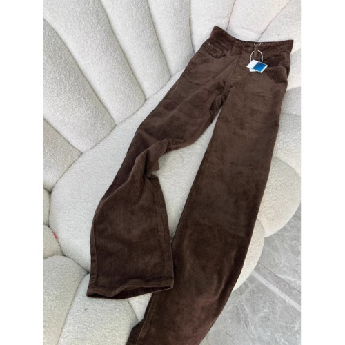 175高個子加長咖色燈芯絨濶腿褲女秋冬爆款美拉德顯瘦直筒休閒褲