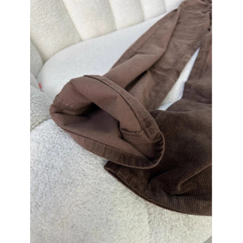 175高個子加長咖色燈芯絨濶腿褲女秋冬爆款美拉德顯瘦直筒休閒褲