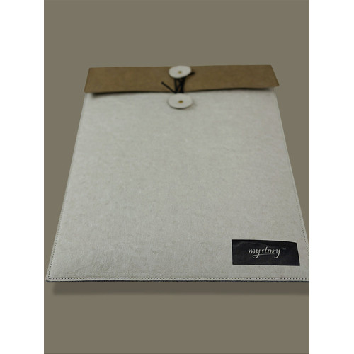 原創設計可水洗防潑濺水洗牛皮紙電腦包 簡約復古文藝男女生可攜式筆記型電腦包環保創意禮物