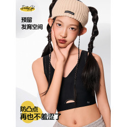 P52運動內衣女學生初中高中生少女文胸青春期無痕發育期女孩背心