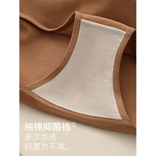 無痕內褲女生純棉100%全棉仰菌襠舒適中腰美拉德運動女士三角短褲