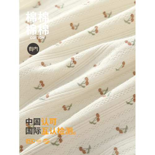 有內女士內褲女純棉抗菌襠100%全棉女生田園風蕾絲邊2025新款短褲