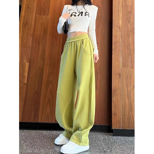 香蕉褲女2025秋冬裝新款寬鬆直筒拖地長褲子窄版濶腿休閒衛褲秋冬
