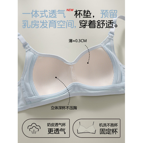 貓人定型少女文胸初高中學生青春發育期二三階段防下垂無鋼圈內衣