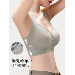 都市麗人前釦媽媽內衣女士無鋼圈聚攏軟支撐無痕哺乳背心式文胸罩
