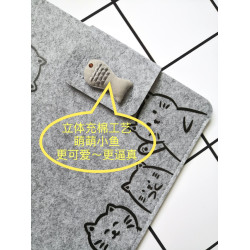 輕便極簡MacbookPro蘋果13.31415.6寸電腦緩沖包毛氈內膽包保護套