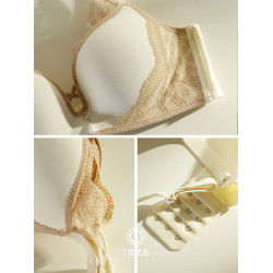 中厚2.5CM小胸聚攏顯大內衣女無痕上托收副乳無鋼圈蕾絲文胸罩