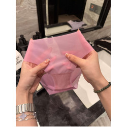 我原稱之爲天花板！超薄無痕女士三角褲純色運動冰絲棉質低腰內褲