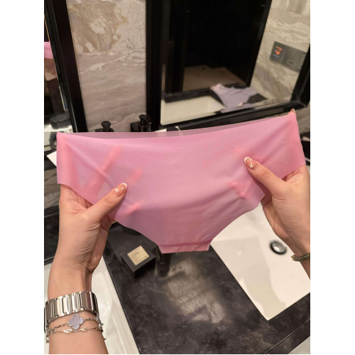 我原稱之爲天花板！超薄無痕女士三角褲純色運動冰絲棉質低腰內褲