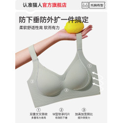 貓人提拉內衣女小胸聚攏顯大防下垂收副乳固定杯無痕美背文胸罩