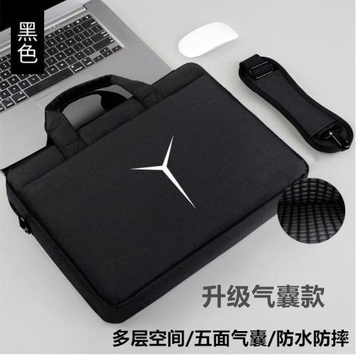 適用聯想拯救者Y9000p電腦包16英寸單肩包Y7000筆電R9000氣囊手提袋15.6寸可放鍵盤防水防摔電腦包