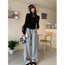 OOKSTUDIOS今年繼續陪你過冬返場保命褲子加絨運動褲女濶腿拖地褲