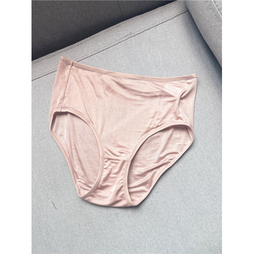 鄭任性時尚簡約氣質女款輕薄透氣真絲內褲100%桑蠶絲純色中腰內褲