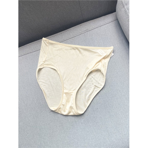 鄭任性時尚簡約氣質女款輕薄透氣真絲內褲100%桑蠶絲純色中腰內褲